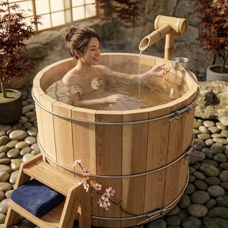 อ่างไม้เรดซีดาร์ SWISS THAI WATER SOLUTION รุ่น OFURO ขนาด 130 ซม.สำหรับ 1 -2 คน_5
